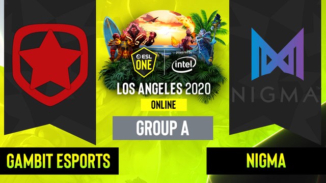 Dota2 - Nigma vs. Gambit Esports - Game 2 - Group A - EUCIS - ESL One Los Angeles