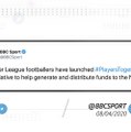 Premier League players form #PlayersTogether initiative to raise funds against coronavirus