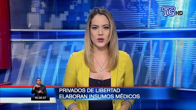 Privados de libertad elaboran insumos médicos