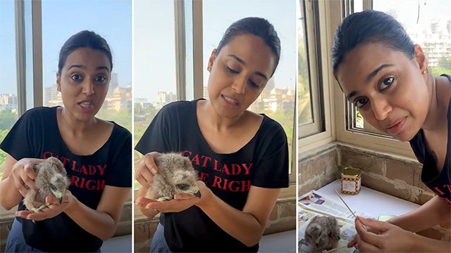 Swara Bhaskar Rescues A WILD BIRD During Lockdown