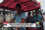 Iquitos: cineastas argentinos varados graban video para que los ayuden a retornar a su país