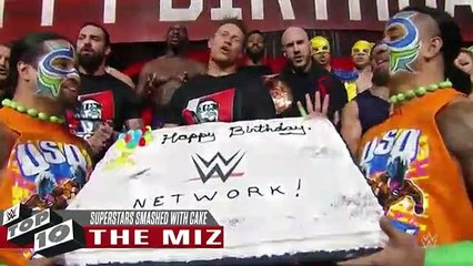 Superstars getting smashed with cake WWE Top 10