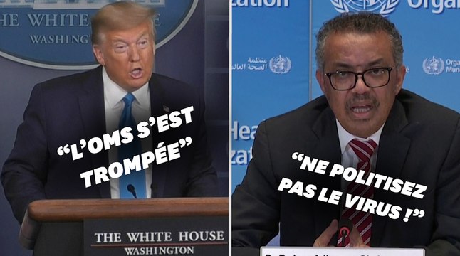 Passe d'armes entre Trump et l'OMS sur la gestion de l'épidémie de Covid-19