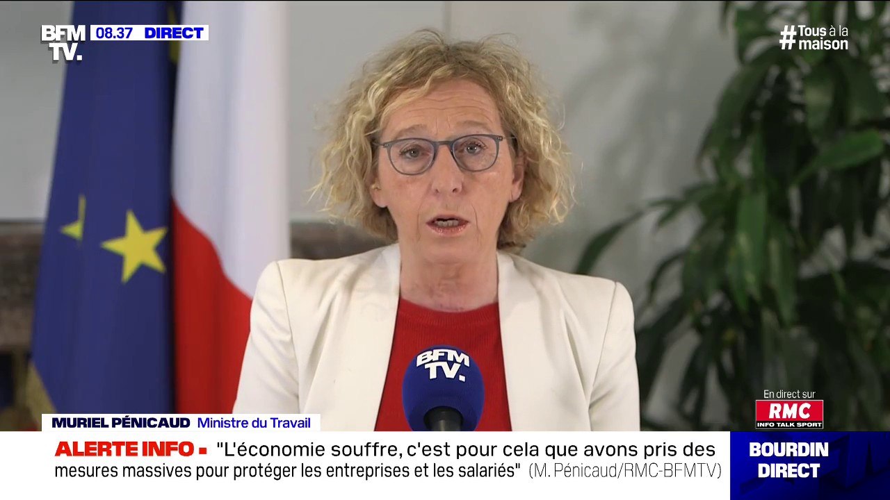 Muriel Pénicaud annonce que "6,9 millions de salariés sont protégés par le chômage partiel, cela représente 628.000 entreprises"