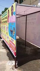 इटावाः नगरपालिका में लगाया गया कोरोना वायरस से बचाव वाला टनल