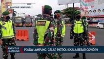 Polda Lampung Gelar Patroli Skala Besar Covid-19