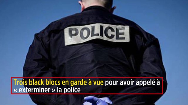Trois black blocs en garde à vue pour avoir appelé à « exterminer » la police