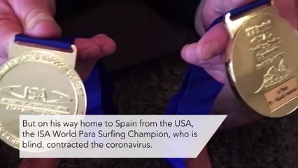 Blind surfer beats world's best & then battles COVID-19