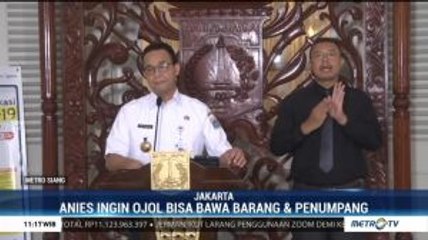 Anies Ingin Ojol Beroperasi Penuh saat PSBB
