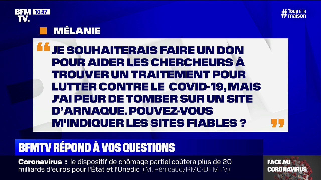 Je voudrais faire un don pour aider les chercheurs, comment éviter les arnaques ?