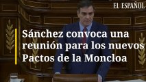 Sánchez convoca una reunión para los nuevos Pactos de la Moncloa