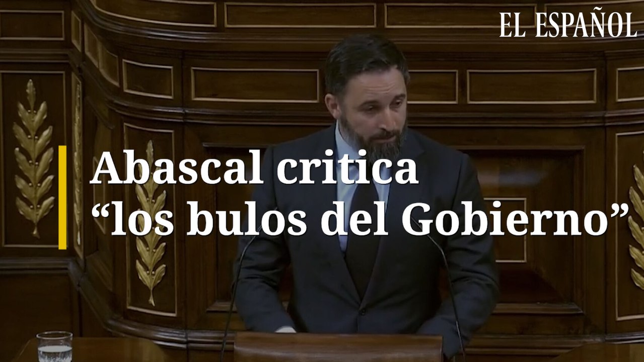 Abascal critica "los bulos del Gobierno"