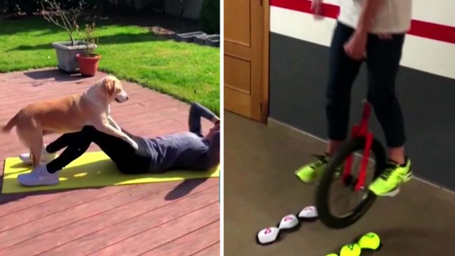 [영상] 세계 각국 선수들의 독창적인 홈 운동 방법 / YTN