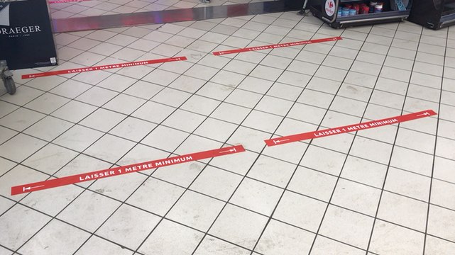 Le Carrefour Market a mis en place de nombreuses mesures pour freiner l’épidémie