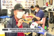 Imprimen novedosas mascarillas para donarlas al personal médico
