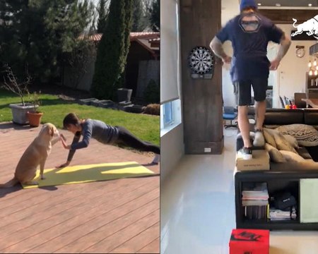 Sports extrêmes - Les athlètes Red Bull ont trouvé des moyens de garder la forme