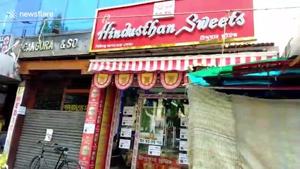 This shop in eastern India is selling coronavirus-themed sweets to lift spirits