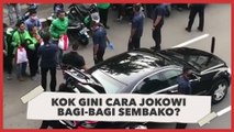Dikritik Warganet, Cara Jokowi Bagi-bagi Sembako dari Mobil