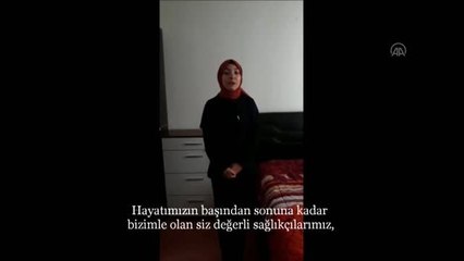 Tải video: Meslek lisesi mezunları, sağlık çalışanları için kısa film hazırladı