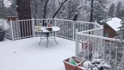 Spring snow continues to linger in California