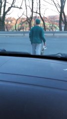 Downhill Skater Gets the Speed Wobbles