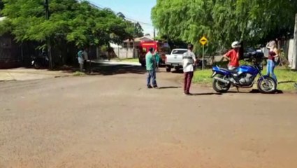 Motociclista se fere em acidente no Bairro Brasília