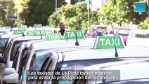 Los taxistas de La Plata toman medidas contra el coronavirus