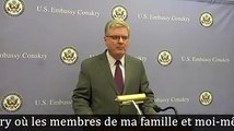 Coronavirus : l'ambassadeur des Etats-Unis en Guinée livre un message