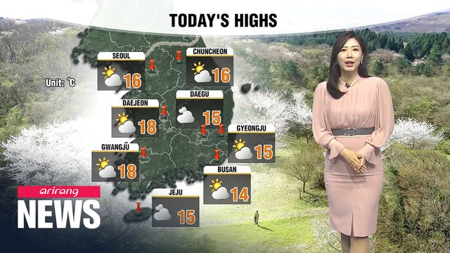 [Weather] Cooler than seasonal norms, rain along parts of eastern coast