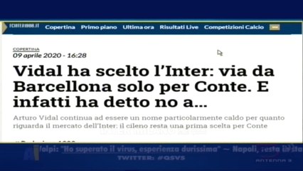 Descargar video: ALL' INTER  PIACE ANCORA VIDAL MA TRATTATIVA SLEGATA DA QUELLA PER LAUTARO.