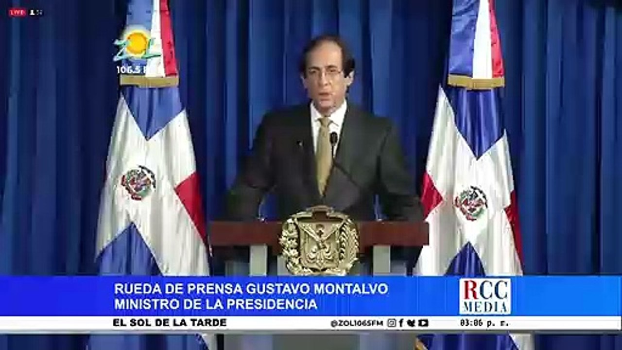 Rueda de prensa Gustavo Montalvo anuncia al país medidas a tomar en cuarentena semana santa 2020