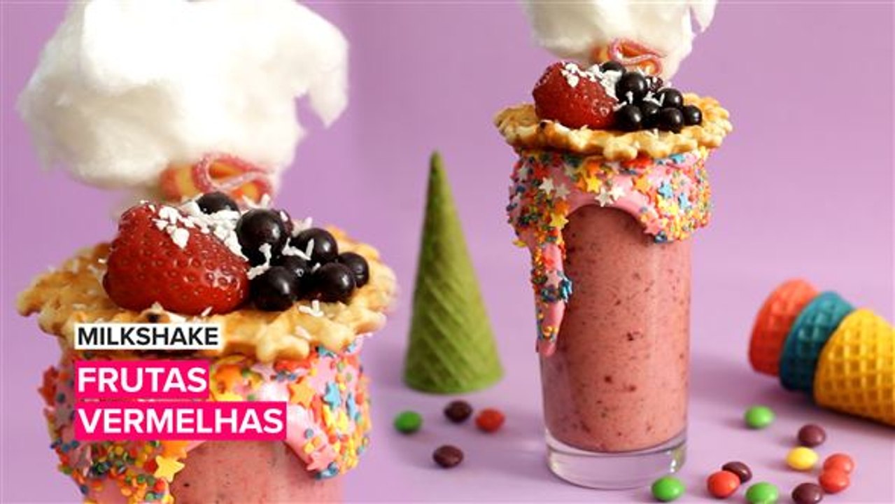 Milkshake: Frutas vermelhas