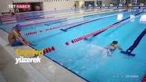 Engelli yüzücüler, antrenmanlarına evlerinde devam ediyor