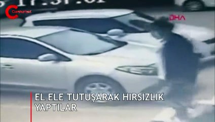 El ele tutuşarak hırsızlık yapan sevgililerden biri tutuklandı, diğeri serbest