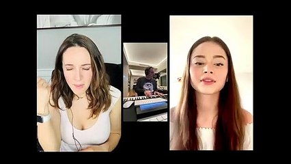 Η Καλομοίρα και η Stefania συναντήθηκαν διαδικτυακά για μια μοναδική live διασκευή της Eurovision