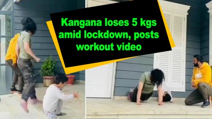 Kangana loses 5 kgs amid lockdown, posts workout video