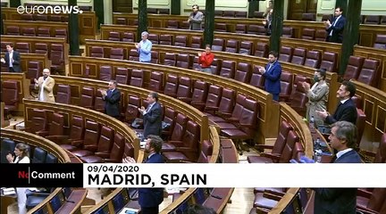 L'hommage de l'Espagne aux soignants