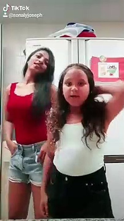 Two girl make good tik tok video very beautiful video