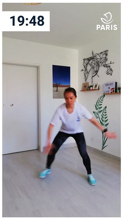 Paris chez vous : séance de cardio-training avec Isabelle, éducatrice sportive à la Ville de Paris