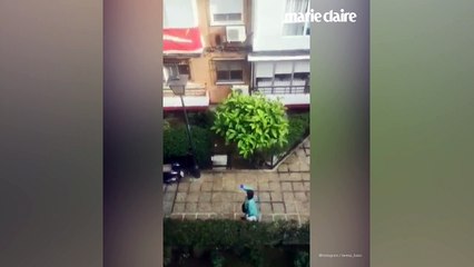 Guérie du covid-19, une Espagnole rentre chez elle sous les applaudissements