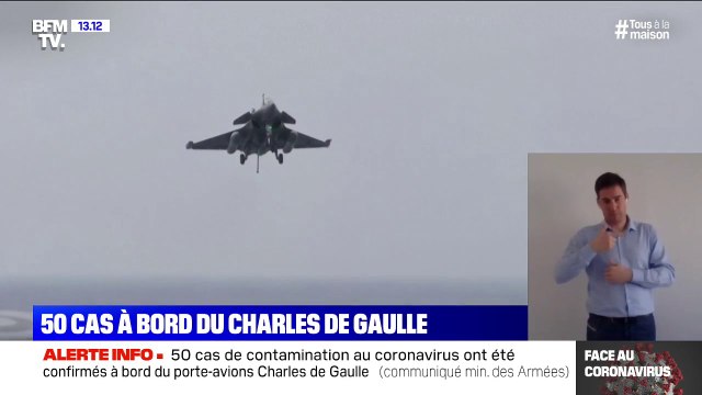 50 cas de contamination au coronavirus confirmés à bord du porte-avions Charles de Gaulle