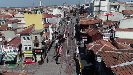 Edirne'de sokağa çıkanların ateşi ölçüldü