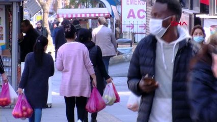 MİLLET CADDESİ'NİN KALDIRIMLARINDA KORONAVİRÜS ÖNLEMLERİ HİÇE SAYILDI
