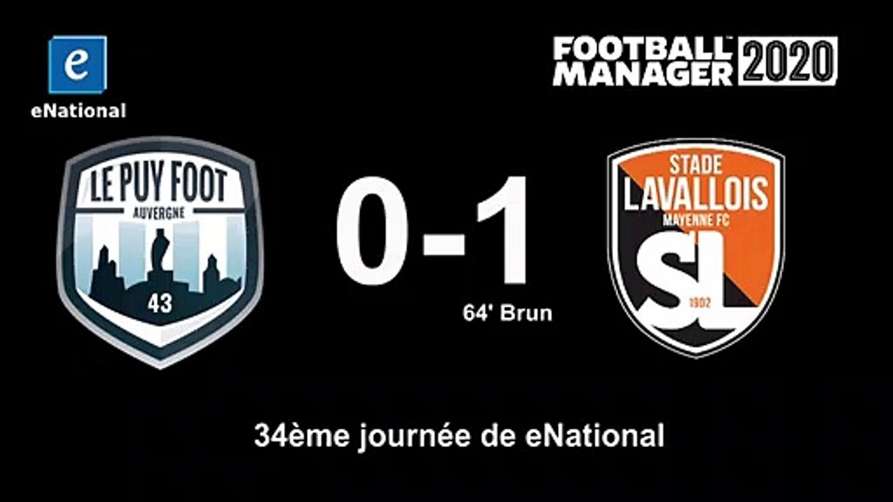 (J34) Le Puy Foot 0 - 1 Laval, le but