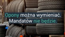 Opony można wymieniać. Mandatów nie będzie