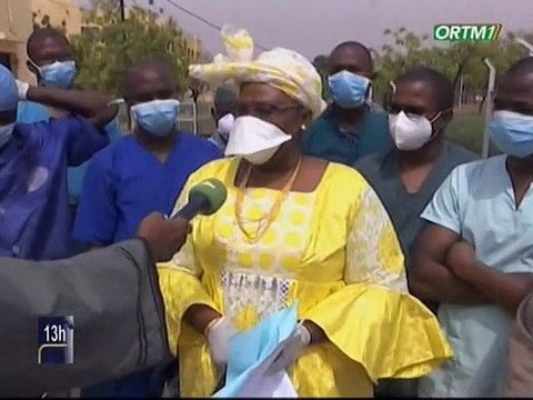 ORTM / Covid 19 - Ina Maïga, première patiente testée positive au Mali est sortie de l’hôpital après guérison
