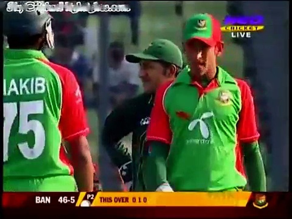 Shahid Afridi 5 wickets vs Bangladesh 1st ODI 2011