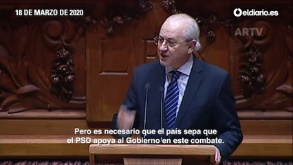 Así se dirigía el líder de la oposición al Gobierno de Portugal