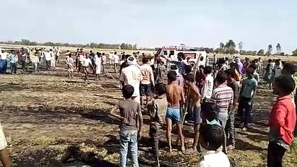 4 एकड़ गेहूं जल कर खाक, बड़ी मुश्किल से बुझाई आग