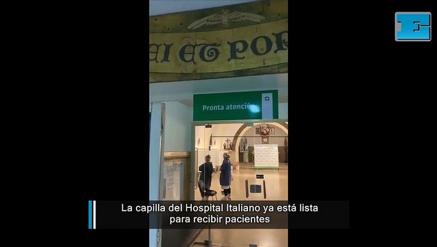 La capilla del Hospital Italiano ya está lista para recibir pacientes por el covid19
